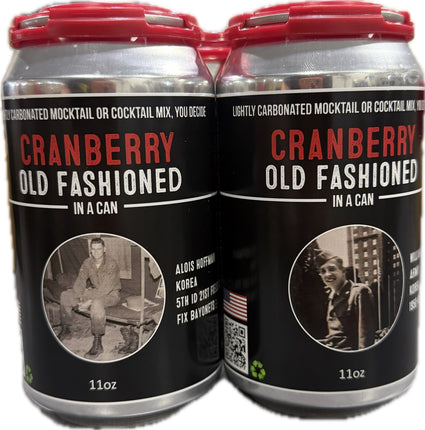 Cranberry 4 pack Old Fashioned in a Can