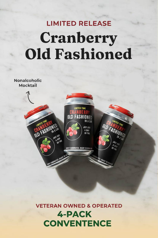 Cranberry 4 pack Old Fashioned in a Can