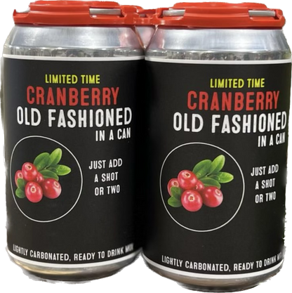 Cranberry 4 pack Old Fashioned in a Can