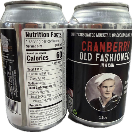 Cranberry 4 pack Old Fashioned in a Can