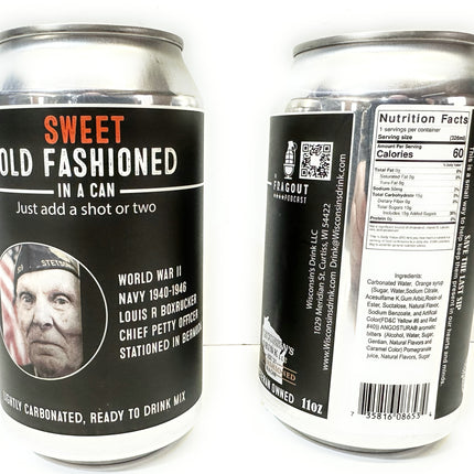 4 pack of Sweet Old Fashioned in a Can non-alcoholic